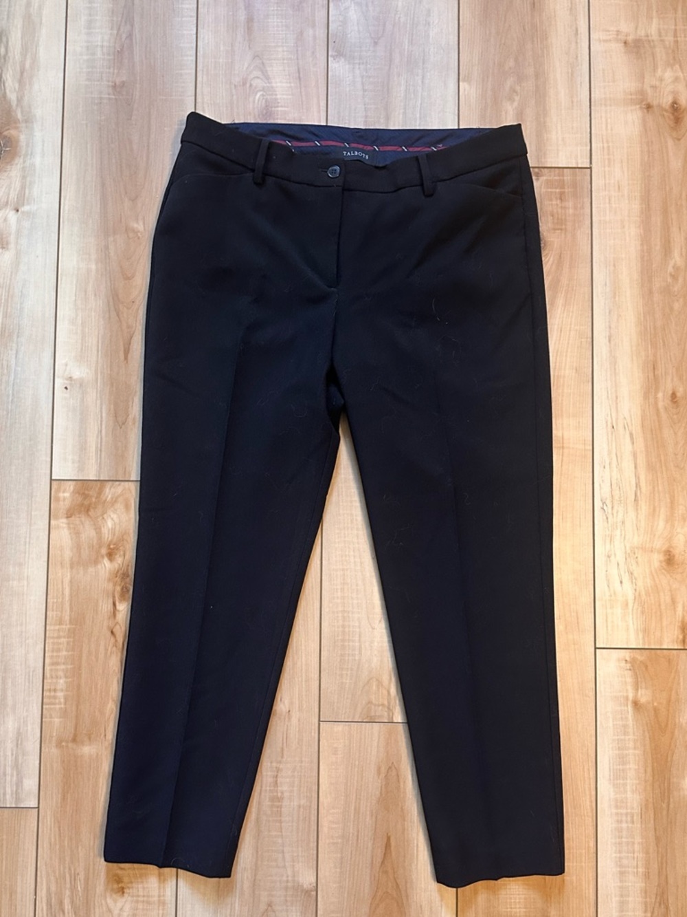 Talbots Black Straight-Leg Women's Trousers